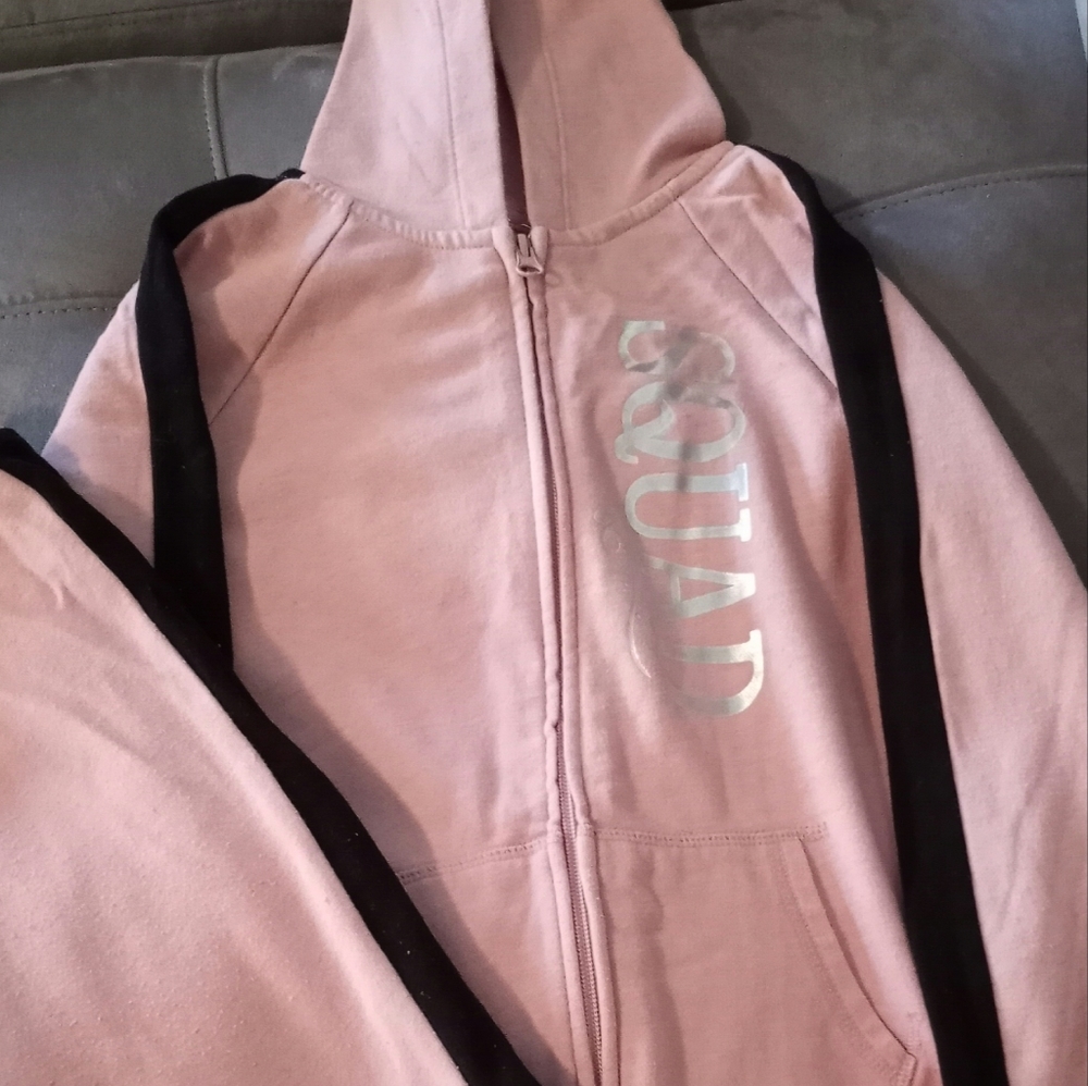 2 Piece Rose Gold "Squad" Jogging Suit